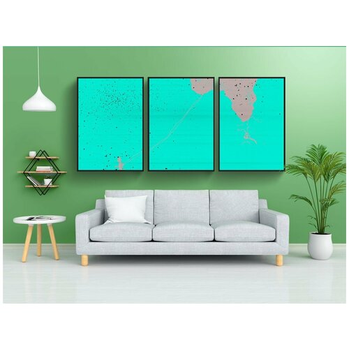 фото Набор модулных постеров для интерьера "африка, кения, дети" 60x90 см. в тубусе, без рамки lotsprints