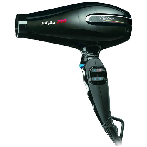 Фен BaBylissPRO BAB6610INRE Veneziano ionic, черный babyliss профессиональный фен veneziano bab6610ine с ионизацией 2200w ionic 2 насадки babyliss фены