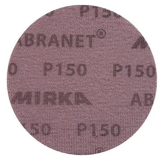 Диск шлифовальный Mirka Abranet d150 мм P150 на липучку сетчатая основа (5 шт.)