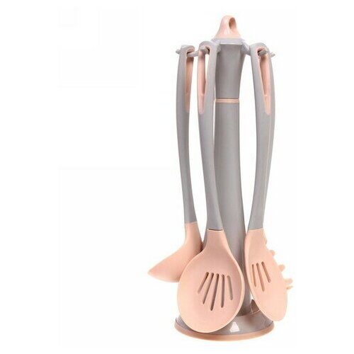 Набор кухонных принадлежностей 5предметов на стойке «Пастила»