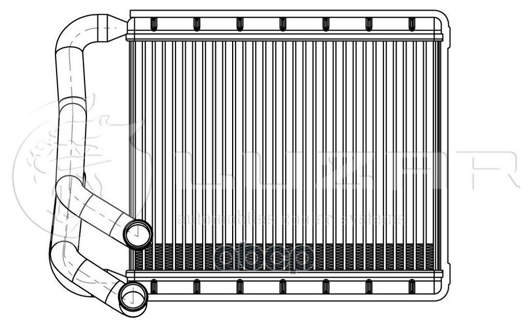 Радиатор отопителя для автомобилей Kia CEED (12-)/Hyundai Elantra/i30 (11-) LRh 08X0 LUZAR