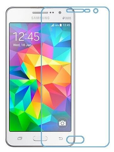 Samsung Galaxy Grand Prime защитный экран из нано стекла 9H одна штука