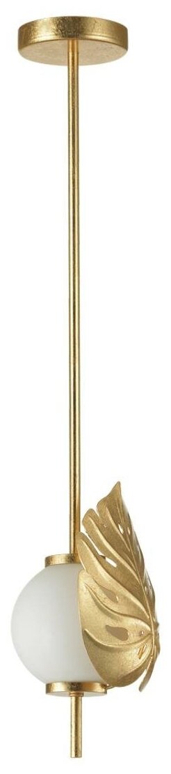 фото 4864/1A MODERN ODL_EX22 81 золотистый/белый/стекло Подвес E14 1*40W JUNGLE