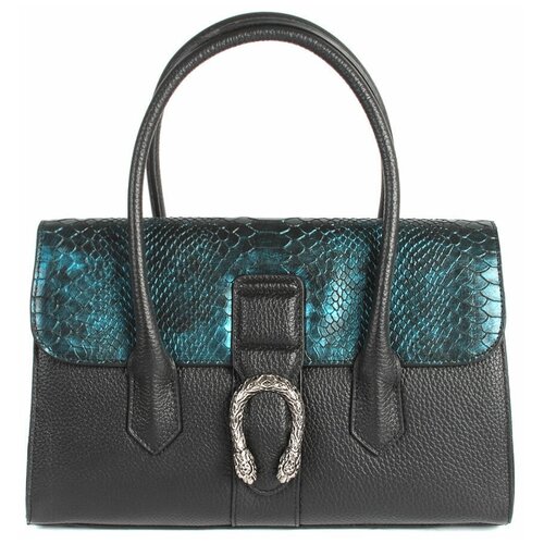 фото Сумка/сумка женская/натуральная кожа/meyninger/кс-008/черный/модель шоппер/с плечевым ремешком