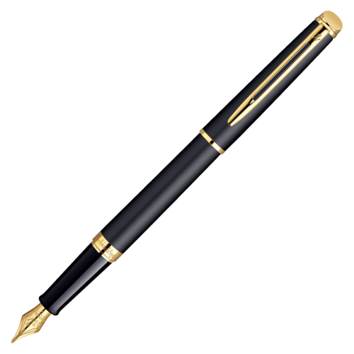 waterman ручка шариковая hemisphere matt black gt 0 8 мм s0920770 1 шт Waterman hemisphere - matt black gt, перьевая ручка, f