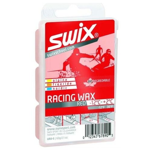 фото Swix красная мазь скольжения bio racing 60гр ur8-6