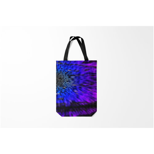 фото Сумка-шоппер / 31х42 см / программисты / принты для программистов неоновый код burnettie