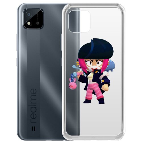 фото Чехол-накладка clear case brawl stars-ужасная биби для realme c11 krutoff group