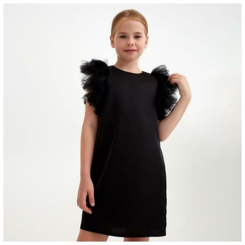 фото Платье нарядное детское, цвет чёрный, рост 122 см minaku
