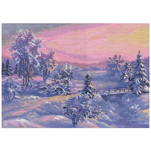 фото Набор для вышивания panna ps-1198 ( пс-1198 ) зимняя речка 1 шт.