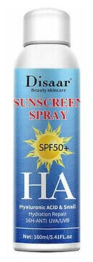 Солнцезащитный спрей disaar beauty skincare sunscreen spray spf 50+