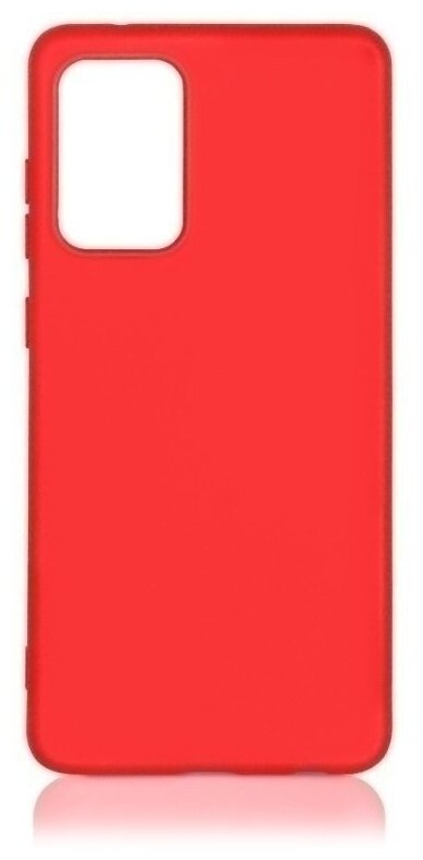 Чехол-накладка с микрофиброй для Samsung Galaxy A52 SM-A525F (red) DF - фото №1