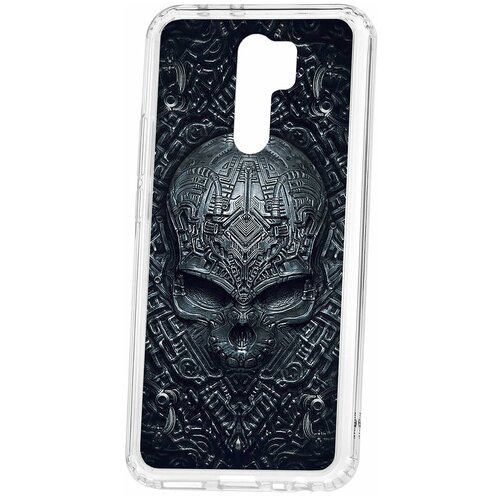 фото Чехол на xiaomi redmi 9 kruche print череп техно / чехол для xiaomi / чехол с рисунком / чехол с принтом / чехол для ксяоми / чехол для хаоми / бампер на сяоми / чехол накладка для ксяоми / противоударная накладка для xiaomi redmi mi / защита для redmi / защита на mi / cиликоновый чехол для xiaomi redmi / пластиковый чехол на ксиаоми / защитный чехол для хаоми / чехольчик / защита телефона / ударопрочный чехол кruче,kruche