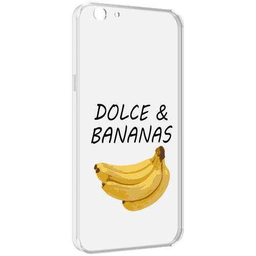 Чехол MyPads Dolce Дольче банан для Oppo A77 / F3 (2017 год) задняя-панель-накладка-бампер