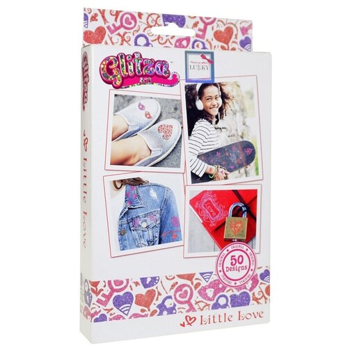 фото Набор для создания временных тату glitza art lukky маленькая любовь 50 дизайнов