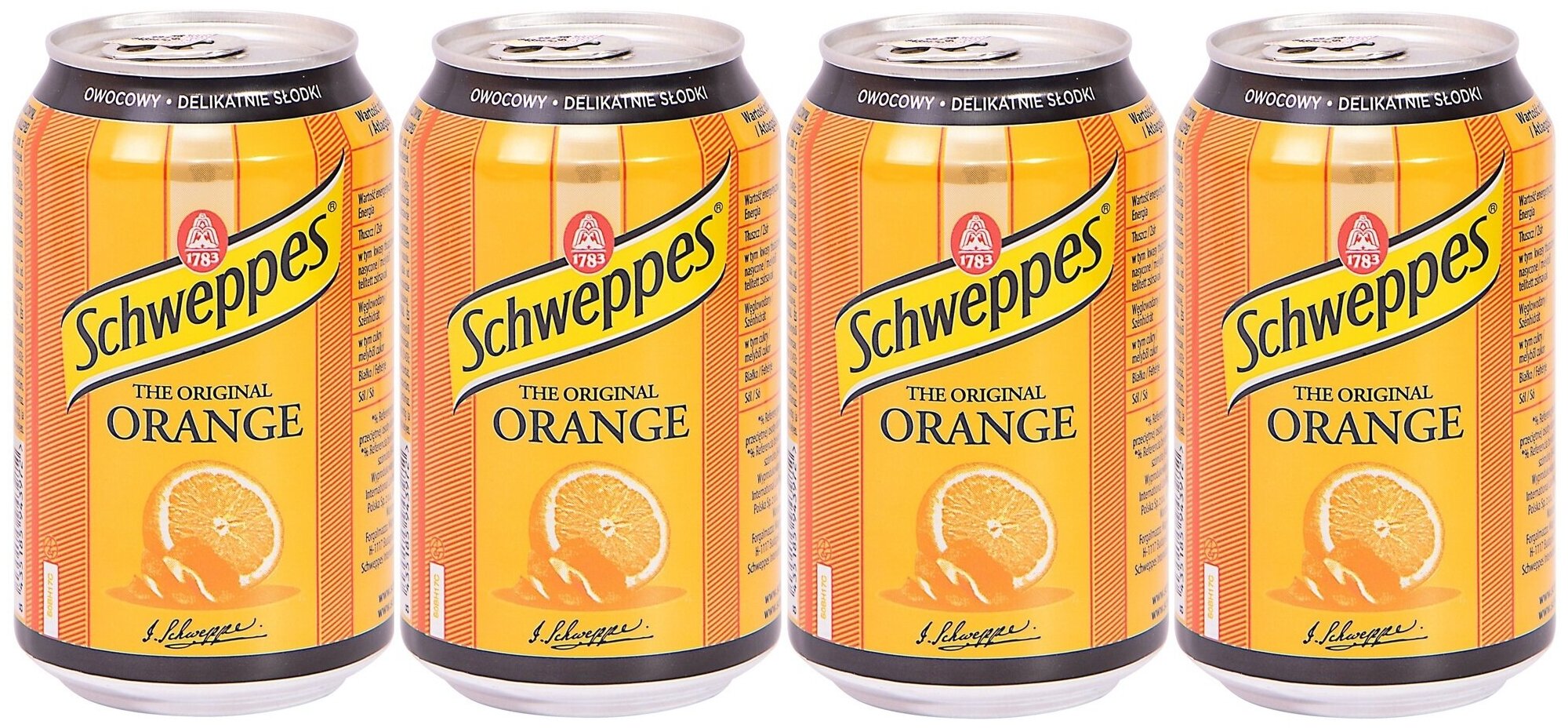 Газированный напиток Schweppes Orange / Швепс Апельсин 4 шт. 330 мл. (Польша)