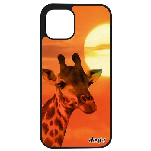 фото Защитный чехол для мобильного // iphone 12 pro max // "жираф" дизайн giraffe, utaupia, оранжевый