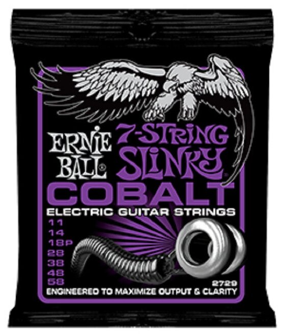 Струны для 7-струнной электрогитары Ernie Ball 2729