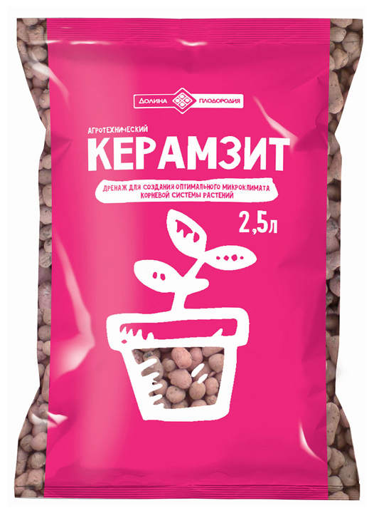 Керамзит (дренаж) средняя фракция 2.5 л