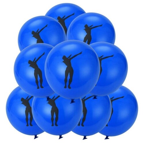 Набор воздушных шаров Fortnite Дэб (синий, 10 шт, 32 см)