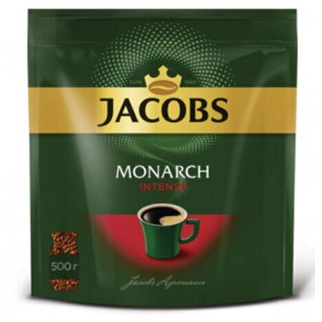 Кофе Jacobs Monarch / Intense / Кофе Растворимый Якобс Монарх / Интенс , 500г М/У