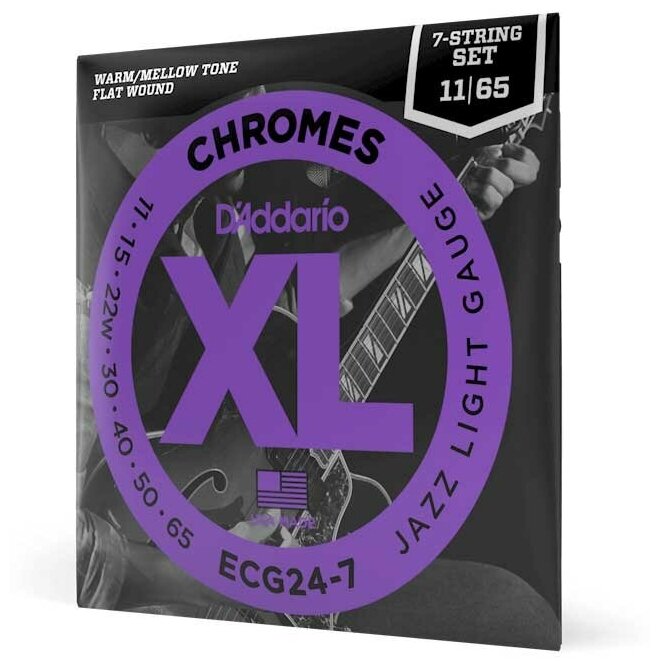Струны D'Addario ECG24 Chromes Flat Wound 11-50 для электрогитары