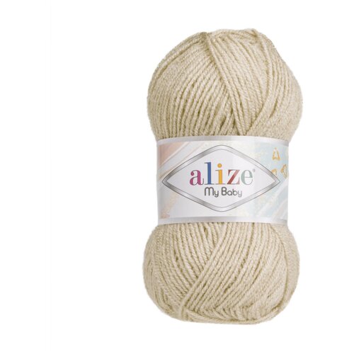 Пряжа Alize My baby слоновая кость (599), 100%акрил, 150м, 50г, 5шт