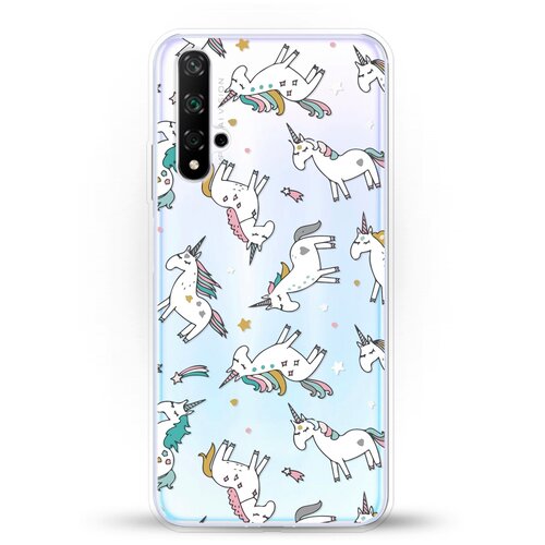 фото Силиконовый чехол единороги на honor 20 andy & paul