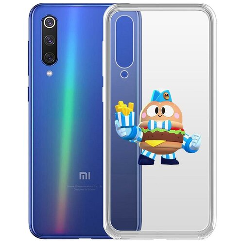 фото Чехол-накладка clear case brawl stars-бургер лу для xiaomi mi 9 krutoff group