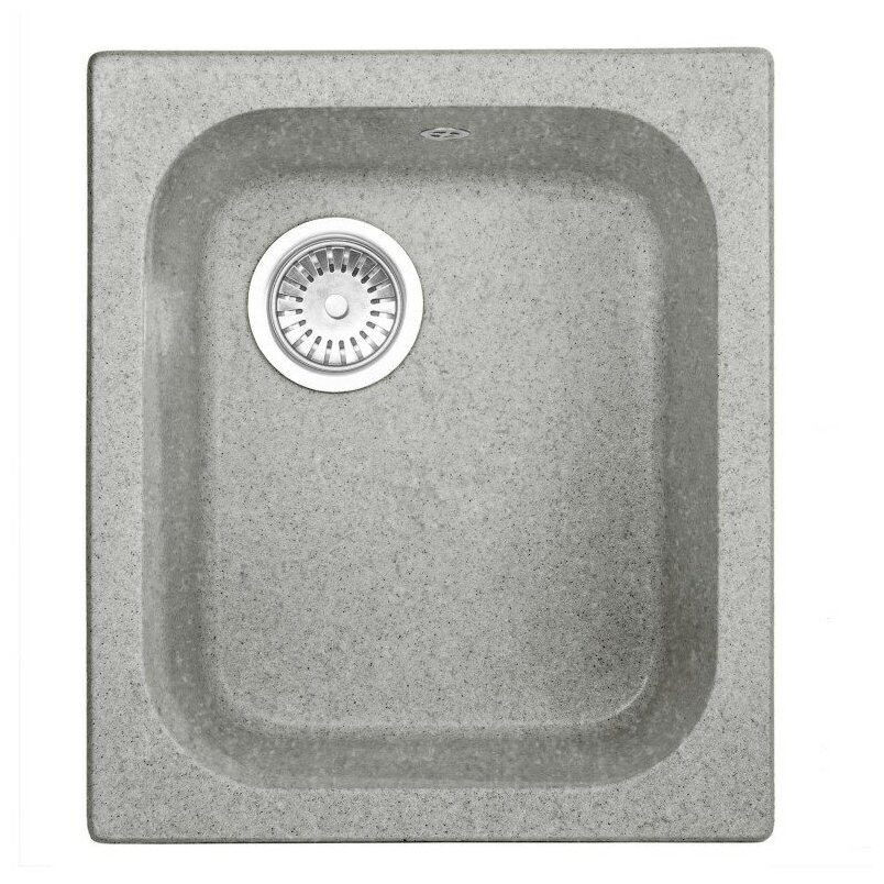 Кухонная мойка AquaGranitEx серая M-17 прямоугольная/310 - фотография № 4