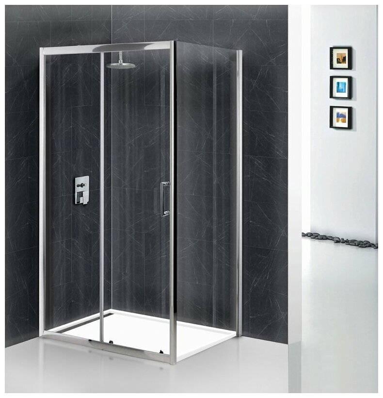 Душевой уголок BelBagno UNO 1850х1200х1000 хром UNO-AH-1-120/100-C-Cr