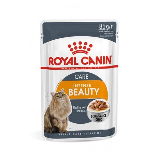 Royal Canin Intense Beauty Пауч для кошек Мелкие кусочки в соусе 85 гр x 9 шт.