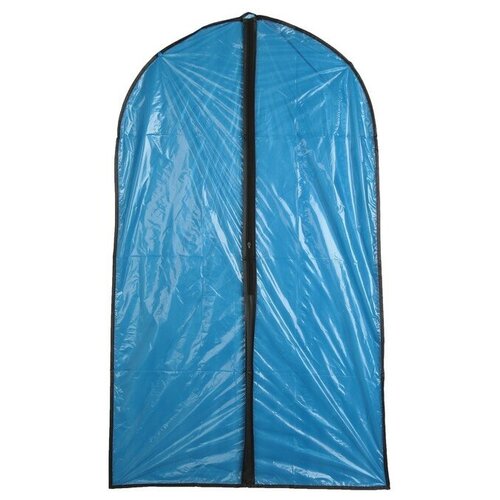 Чехол для одежды Доляна, 60x102 см, PE, цвет синий прозрачный./В упаковке шт: 1