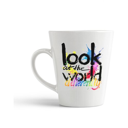 фото Кружка-латте coolpodarok "look at the world differently3"