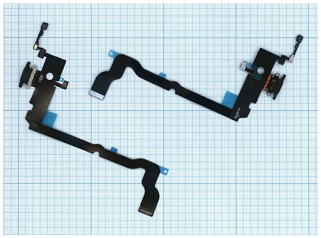 Шлейф с разъемом зарядки OEM для Apple iPhone XS Max черный