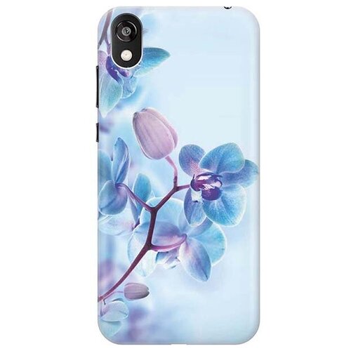 фото Ультратонкий силиконовый чехол-накладка для huawei y5 (2019) / honor 8s с принтом "синий цветок на синем" gosso