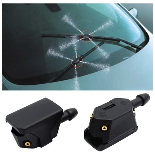 Насадки форсунки на дворники для омывателя лобового стекла автомобиля универсальные набор 2 шт 440₽