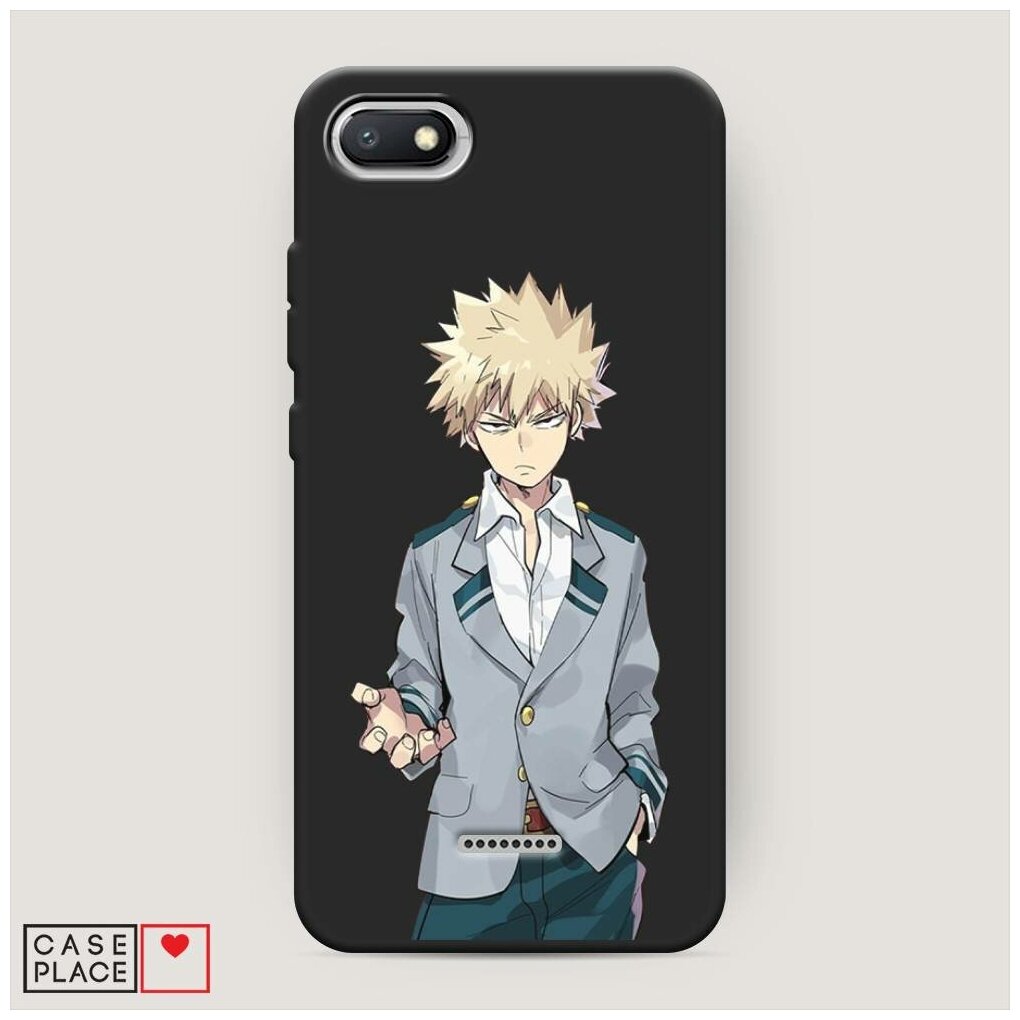 Матовый силиконовый чехол "Bakugo Katsuki" на Xiaomi Redmi 6A / Сяоми Редми 6А