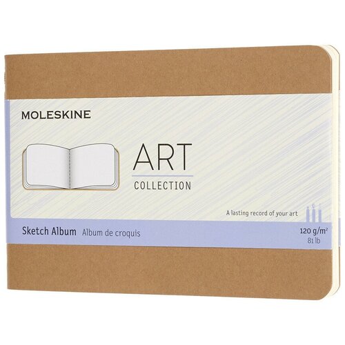 Блокнот для рисования Moleskine Art Cahier Sketch Album Pocket, 88 стр., бежевы