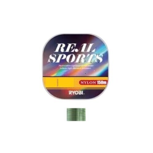 Ryobi, Леска Real Sports, 150м, №2.5, 0.265мм, 5.9кг, №4, оливковая