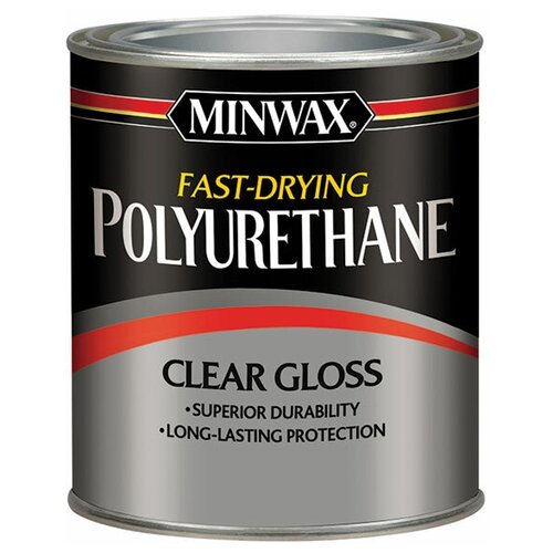Лак Minwax Fast-Drying Polyurethane глянцевый полиуретановый бесцвeтный 0.95 л