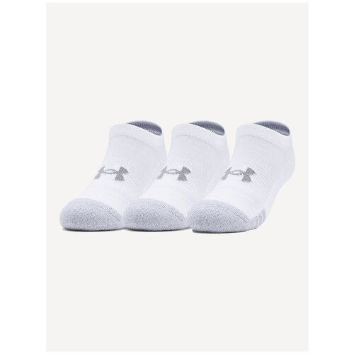 фото Носки under armour heatgear no show комплект 3 пары размер ymd, white - 100