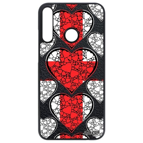 фото Стильный чехол для мобильного // huawei p40 lite e // "флаг англии с сердцем" дизайн патриот, utaupia, цветной