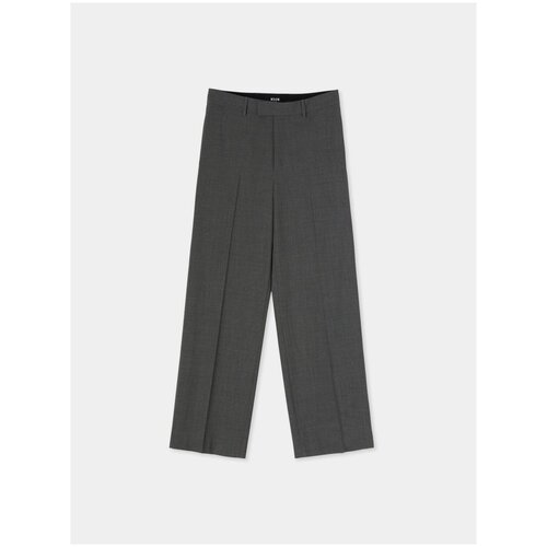 Брюки MSGM Solid Trousers, темно-серый, 48