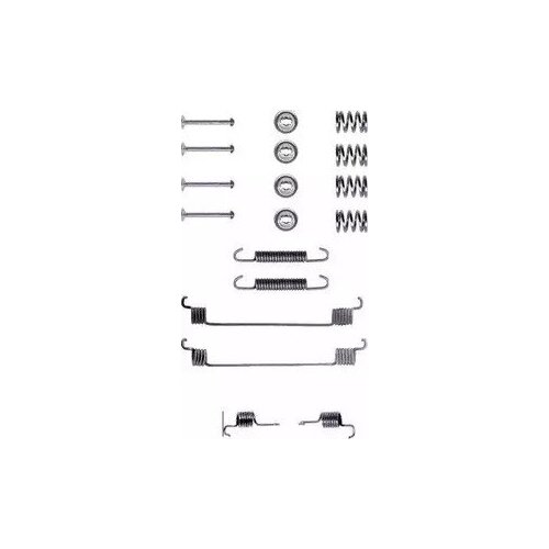 8DZ355200101 HELLA Установочный к-кт задних колодок