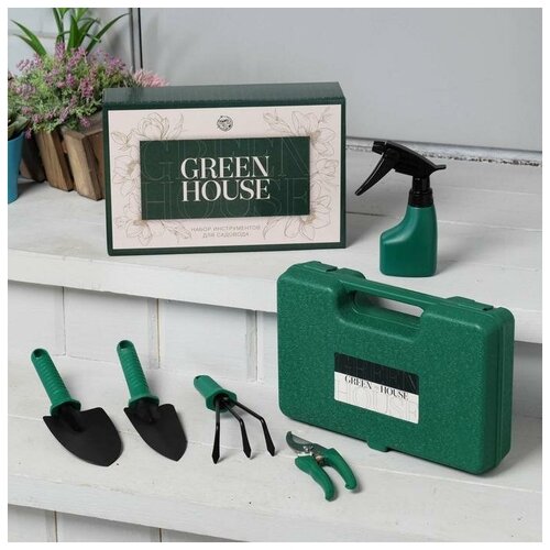 набор инструментов для садовода green house 5 предметов Набор инструментов для садовода Green house, 5 предметов