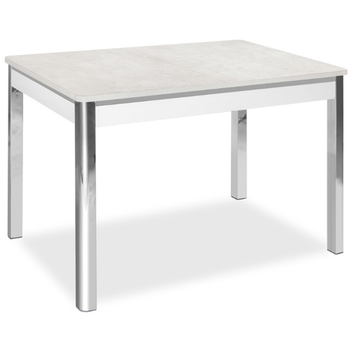 фото Стол со стеклом раздвижной cubo 110 white - ch. размеры стола (дхшхв): 110(142)х70х75 см. форма