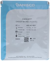 CHOOZIT MA 4002 25 DCU - смешанная мезо-термофильная закваска ( на 500 л, Danisco)