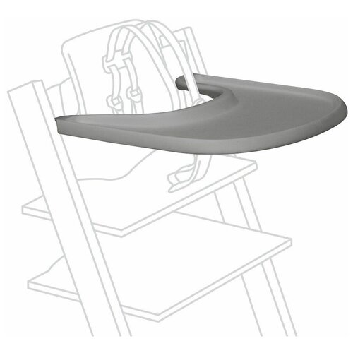 Поднос Stokke (Стокке) Tray для крепления на детский стул Tripp Trapp Grey 428504