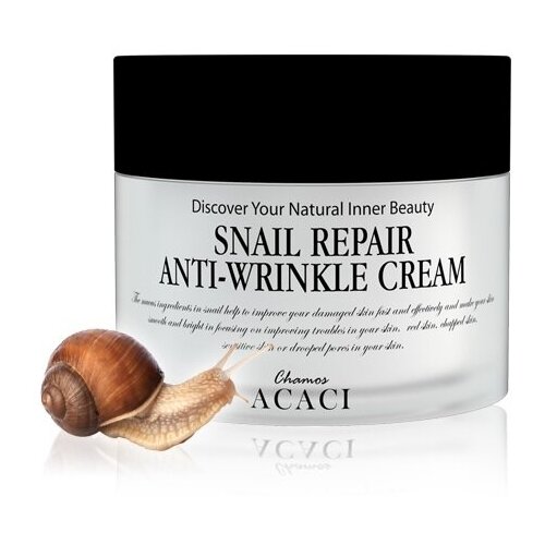 Chamos Acaci Крем-тонер для лица с улиточным муцином антивозрастной для всех типов кожи 50мл
